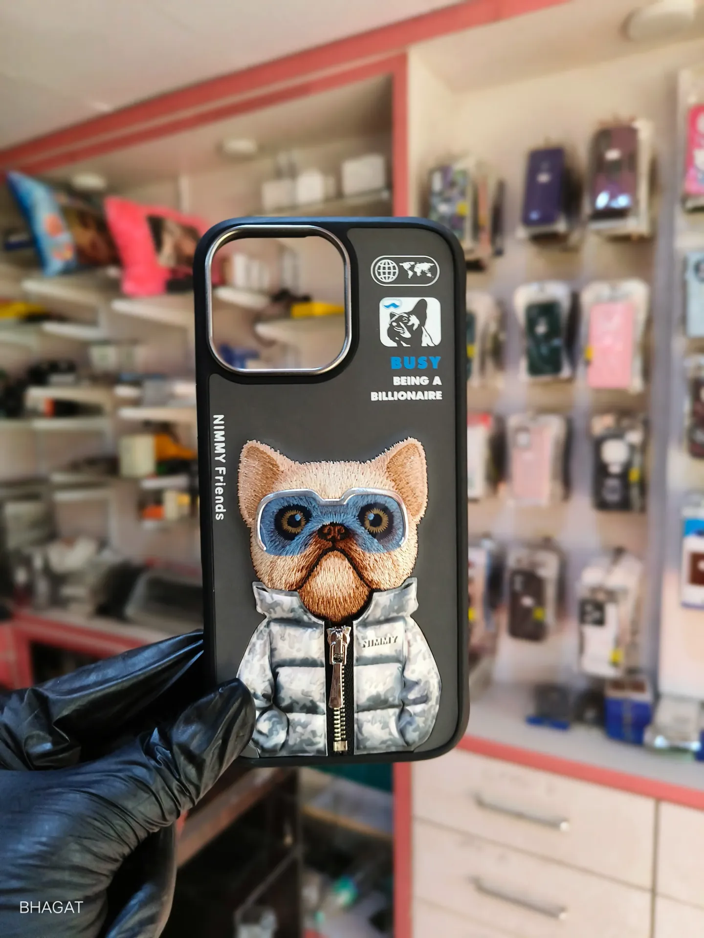 Nimmy Embroidery Leather Case -iPhone 16 pro max