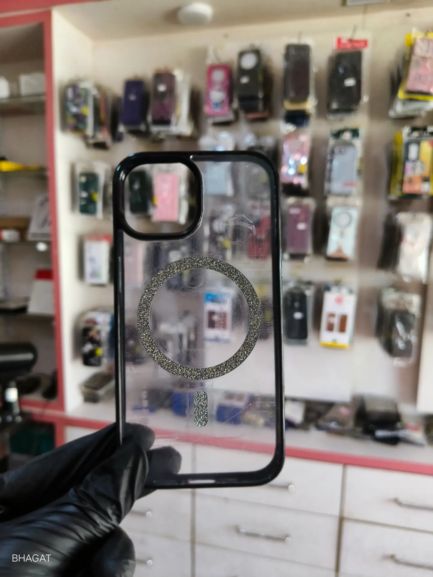 Transparent hard case with magsafe - iphone 15