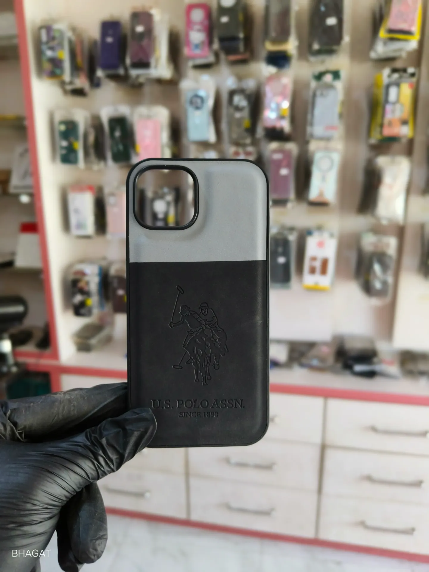 US Polo Leather Case -iPhone 15