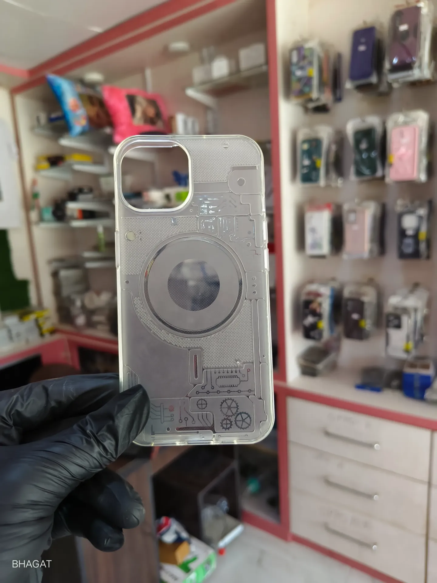 Unique design transparent case - iphone 15