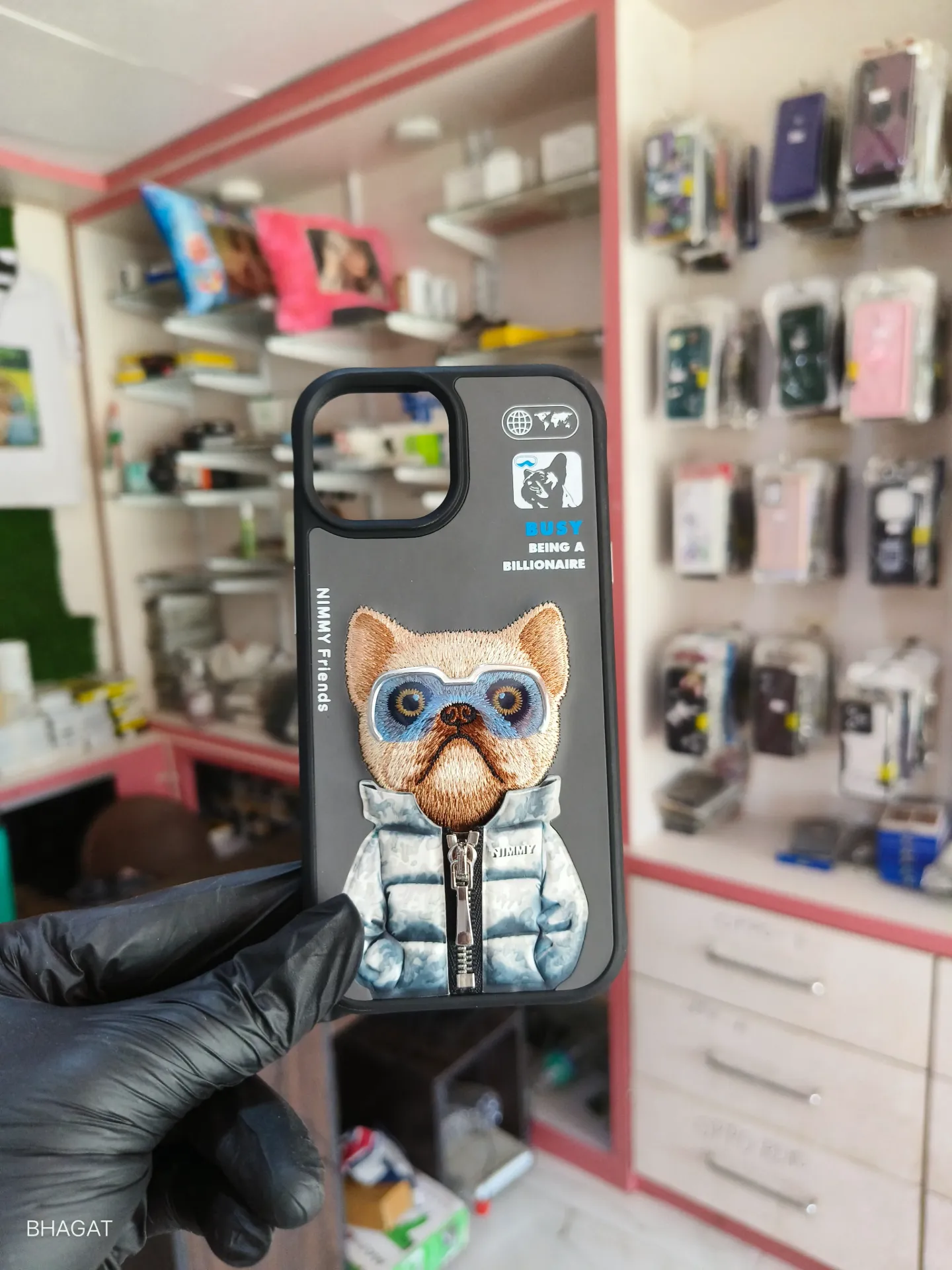 Nimmy Embroidery Leather Case -iPhone 15