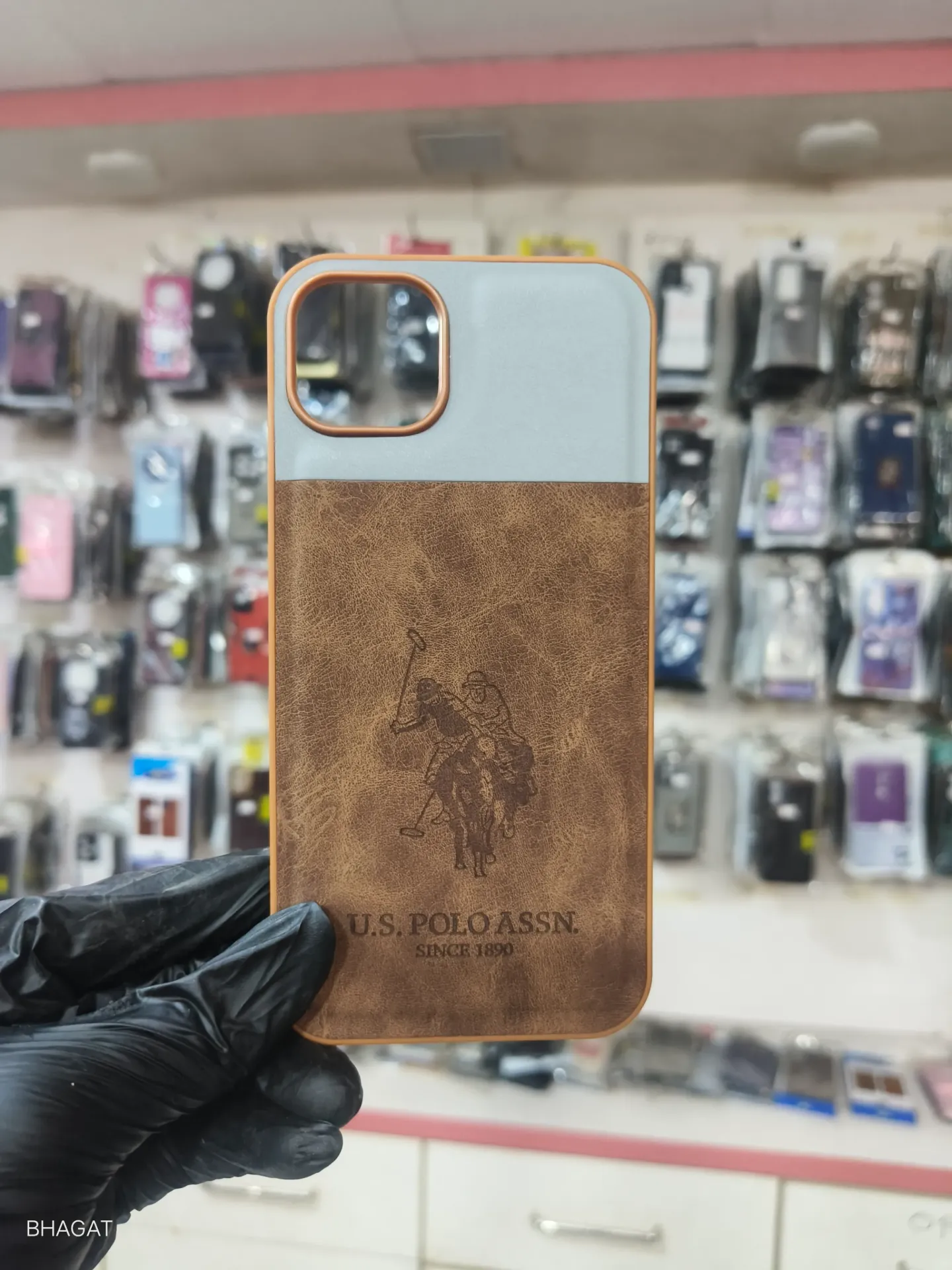 US polo leather case - iphone 15 plus