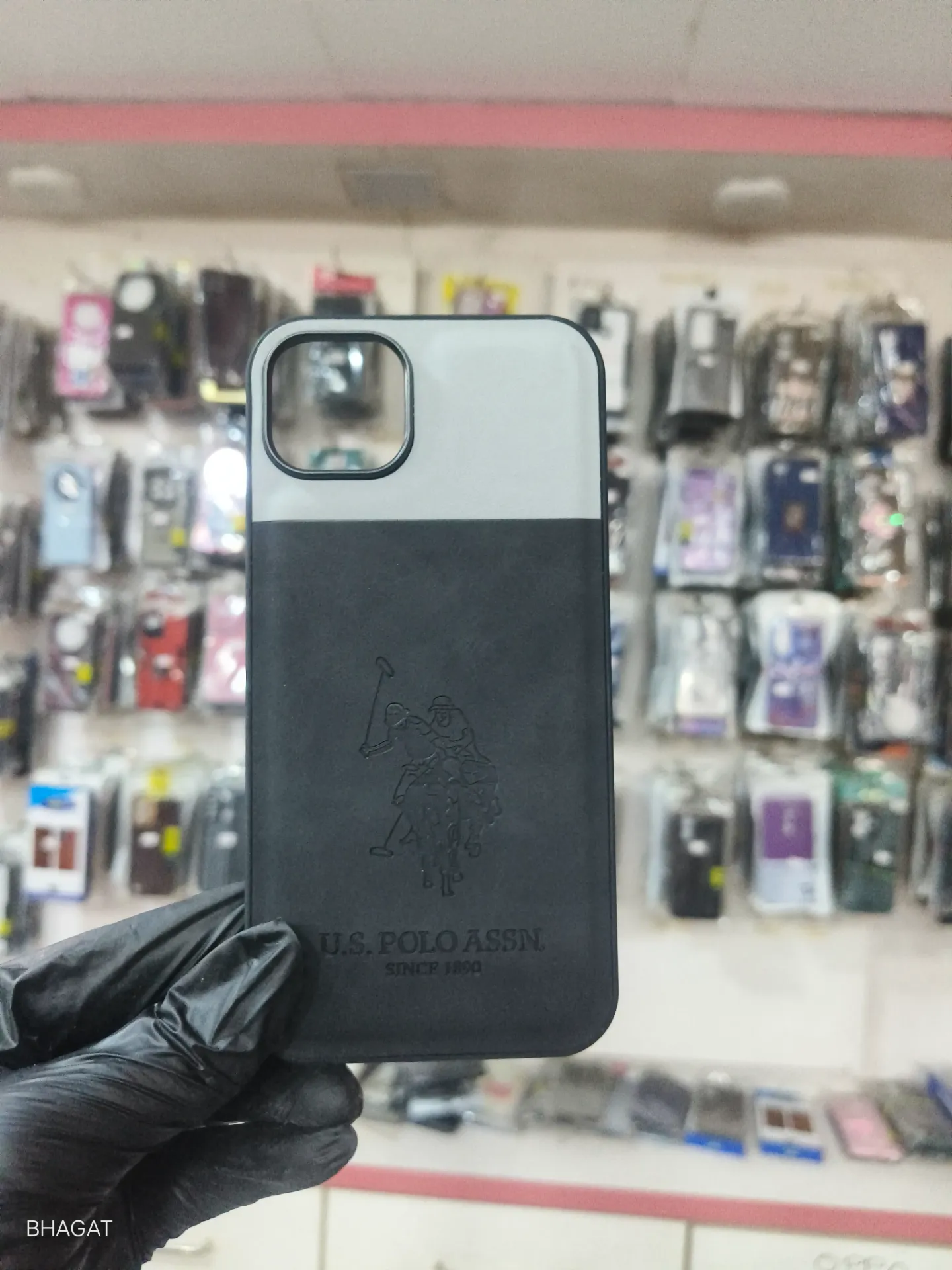 US polo leather case - iphone 15 plus