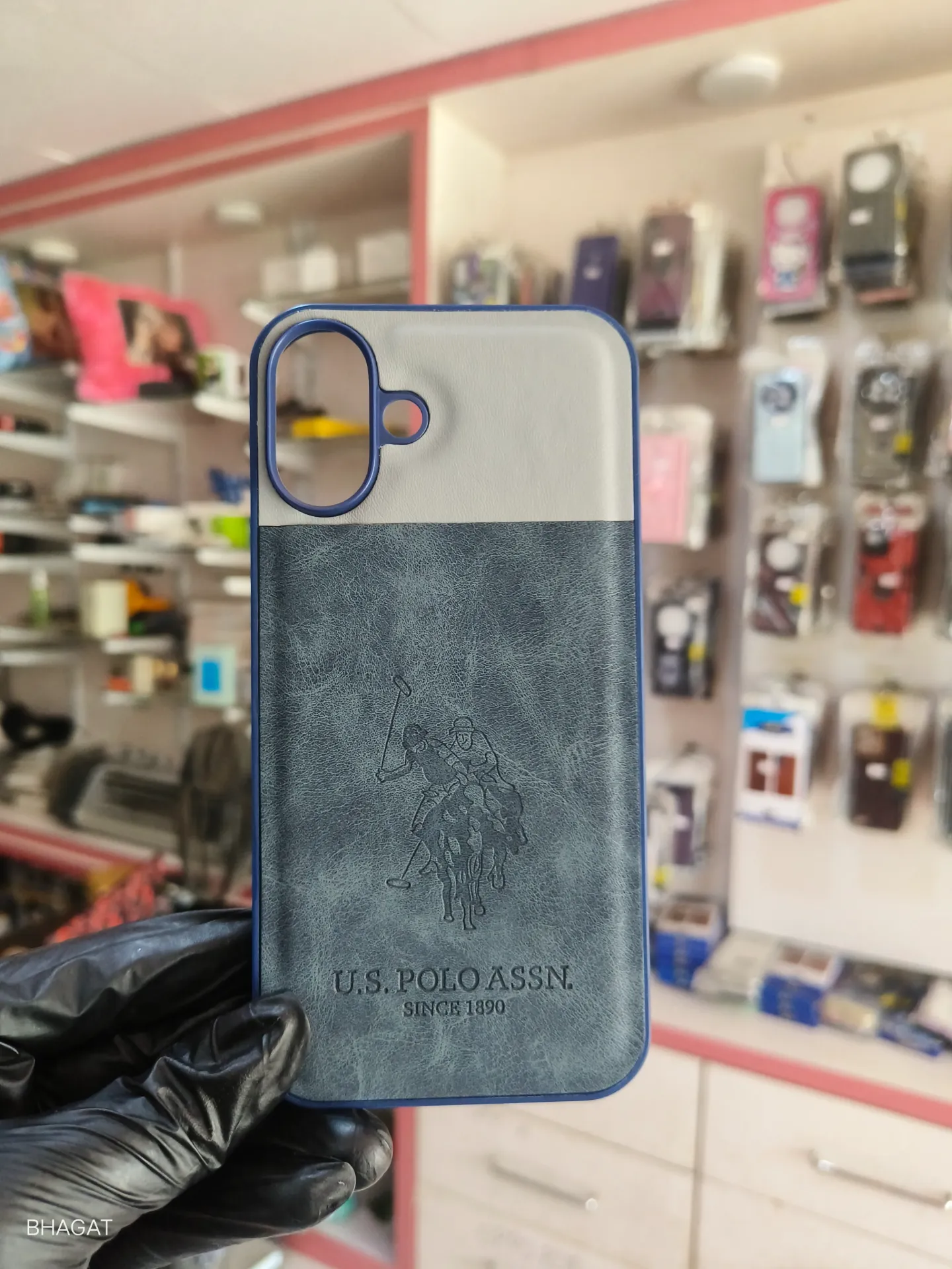 US Polo Leather Case -iPhone 16 plus