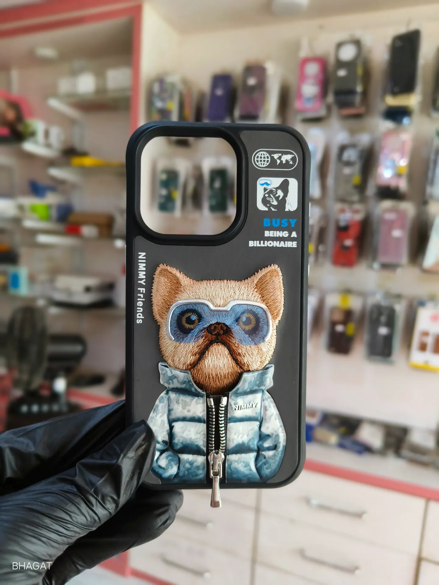 Nimmy Embroidery Leather Case -iPhone 15 pro