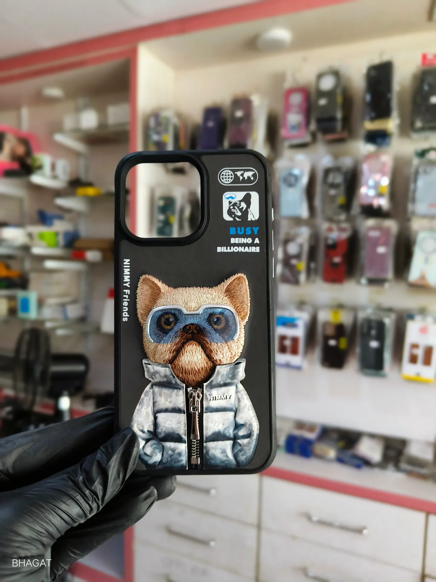 Nimmy Embroidery Leather Case -iPhone 15 pro Max
