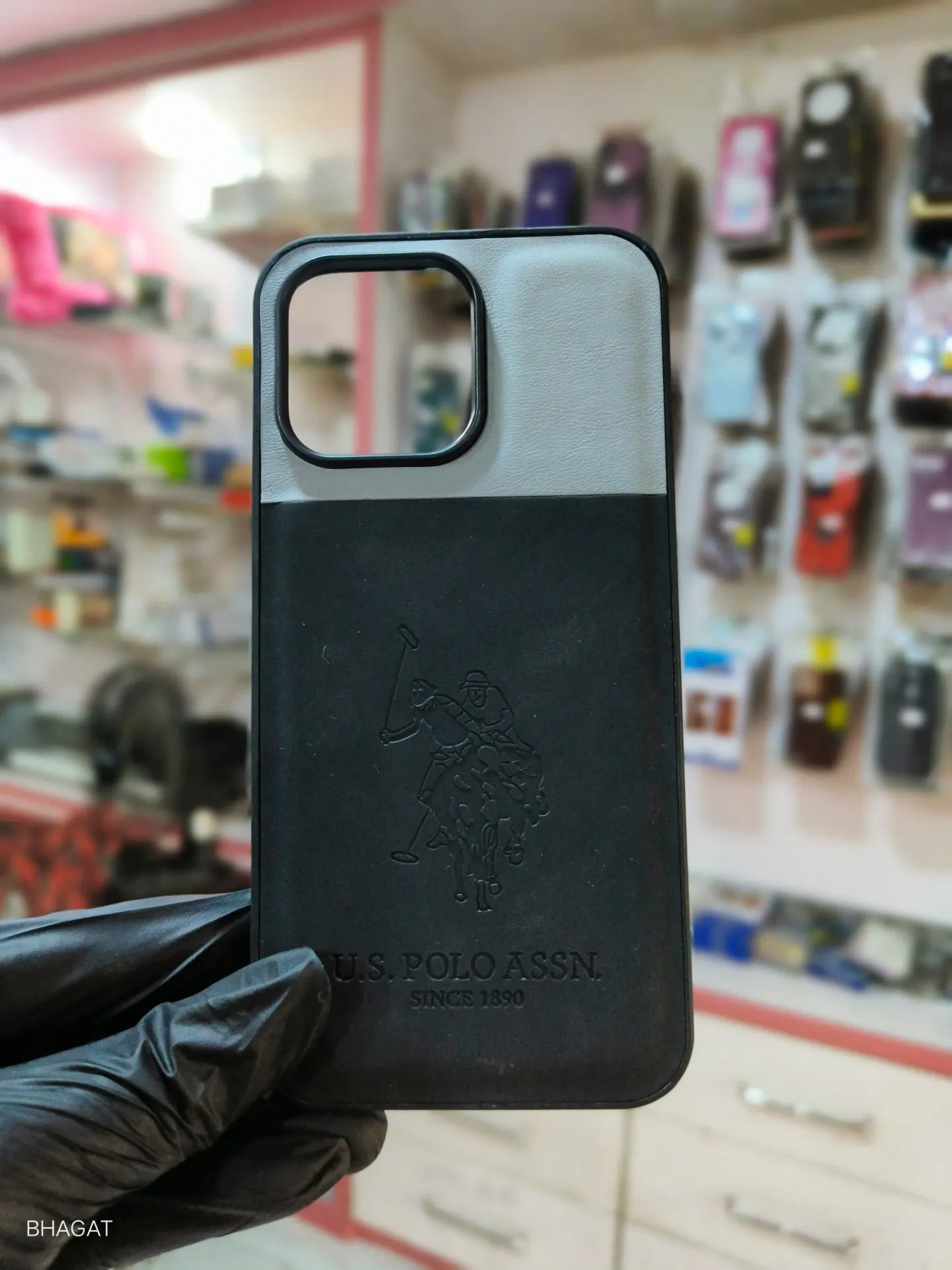 US polo leather case - iphone 15 pro max