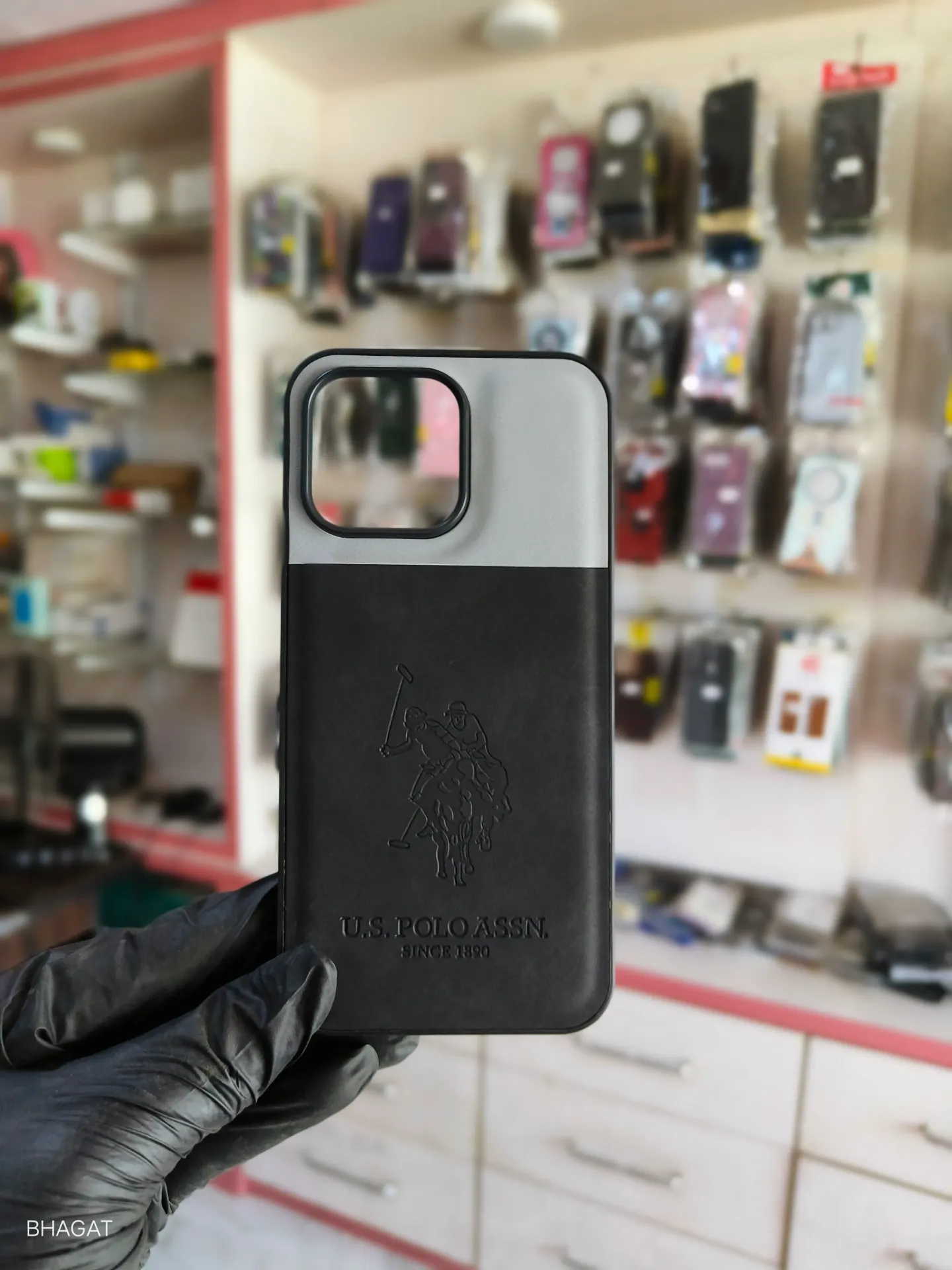 US polo leather case - iphone 15 pro max