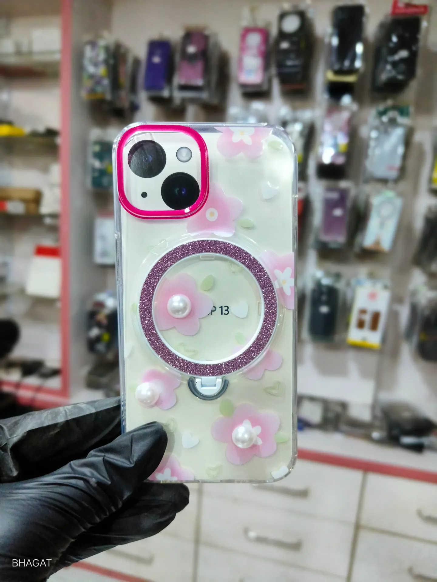 Flower case with magsafe stand - iphone 14/13