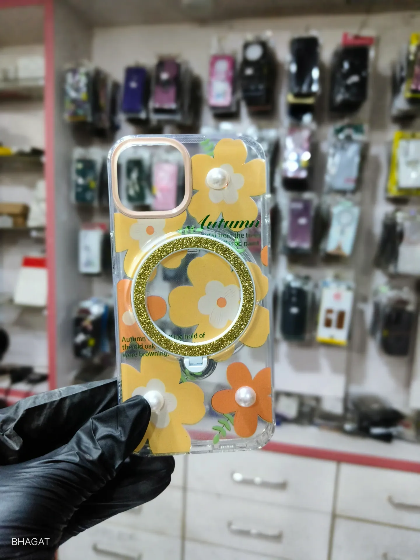 Flower case with magsafe stand - iphone 14/13