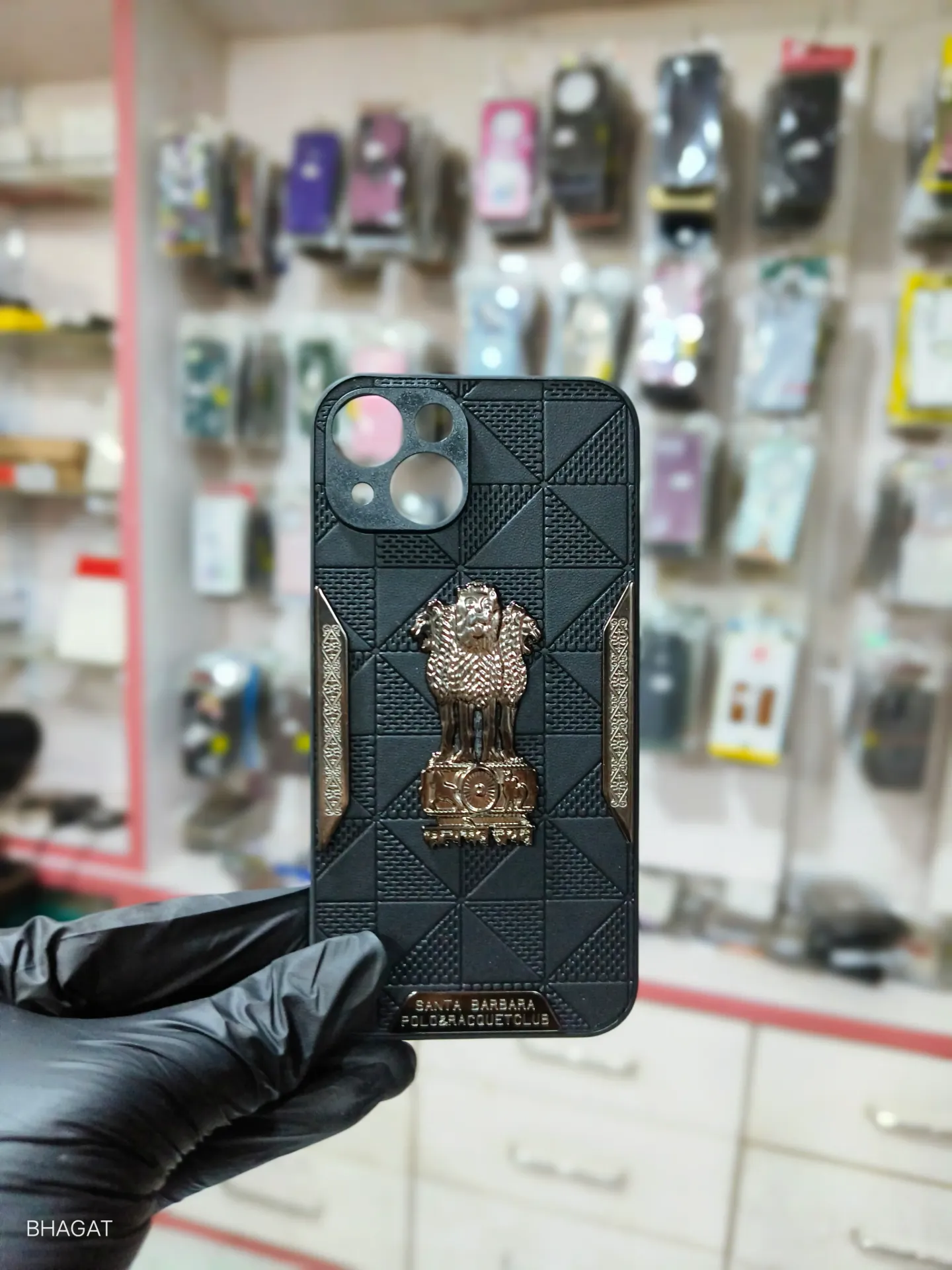 Satyamev Jayate metal logo case - iphone 14/13