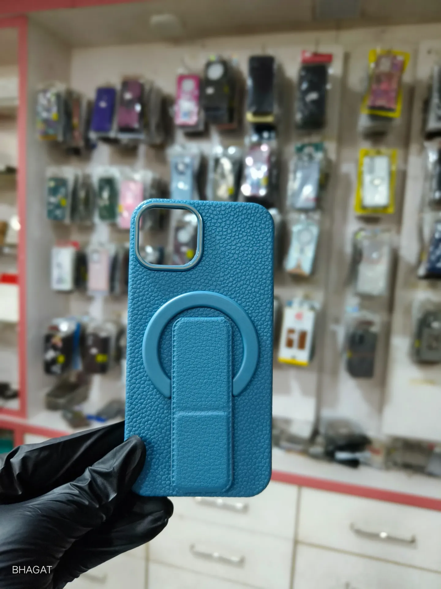 Leather case with stand - iphone 14/13