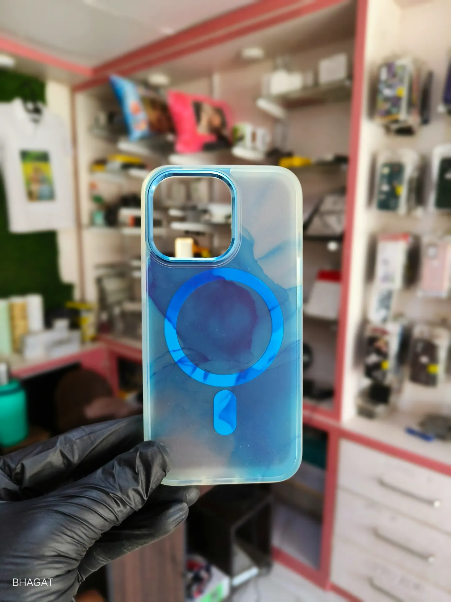Blue shade camera Protection case - iphone 13 pro