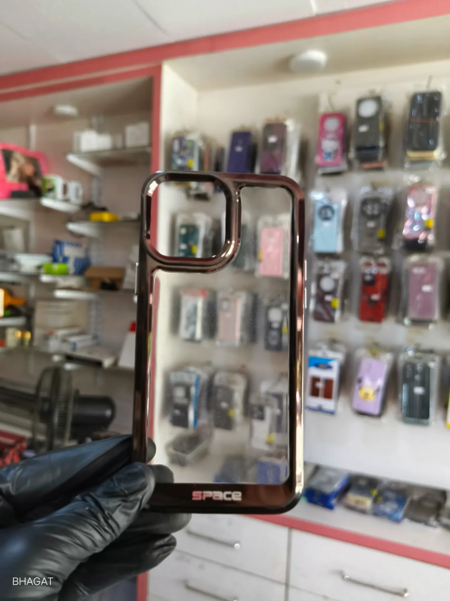 Transparent case with border - iphone 13 pro max