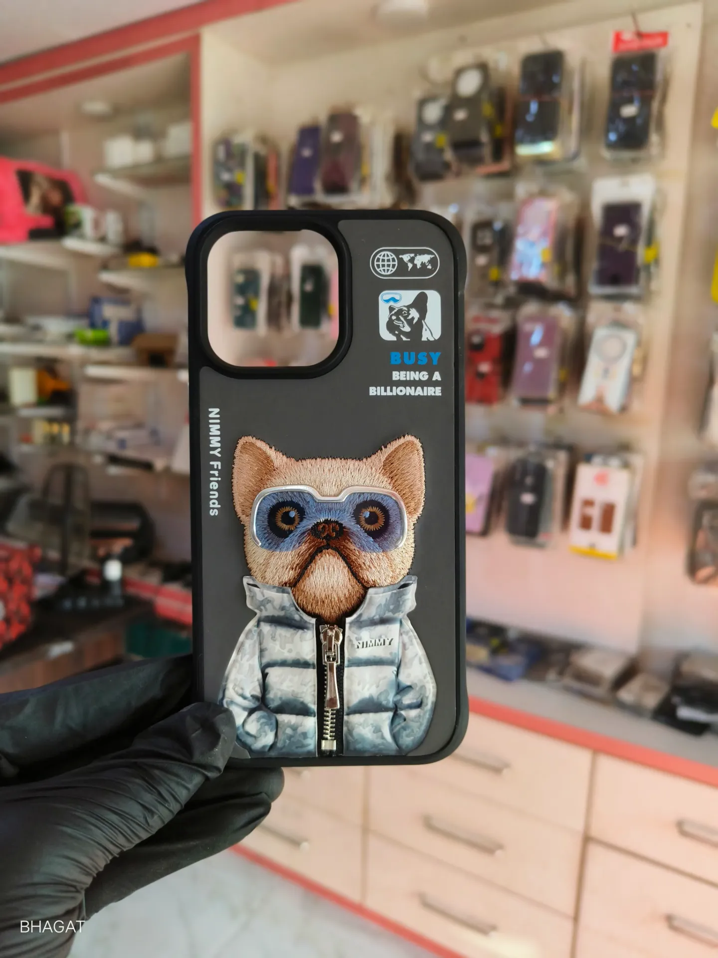 Nimmy Embroidery Leather Case - iphone 14 pro max