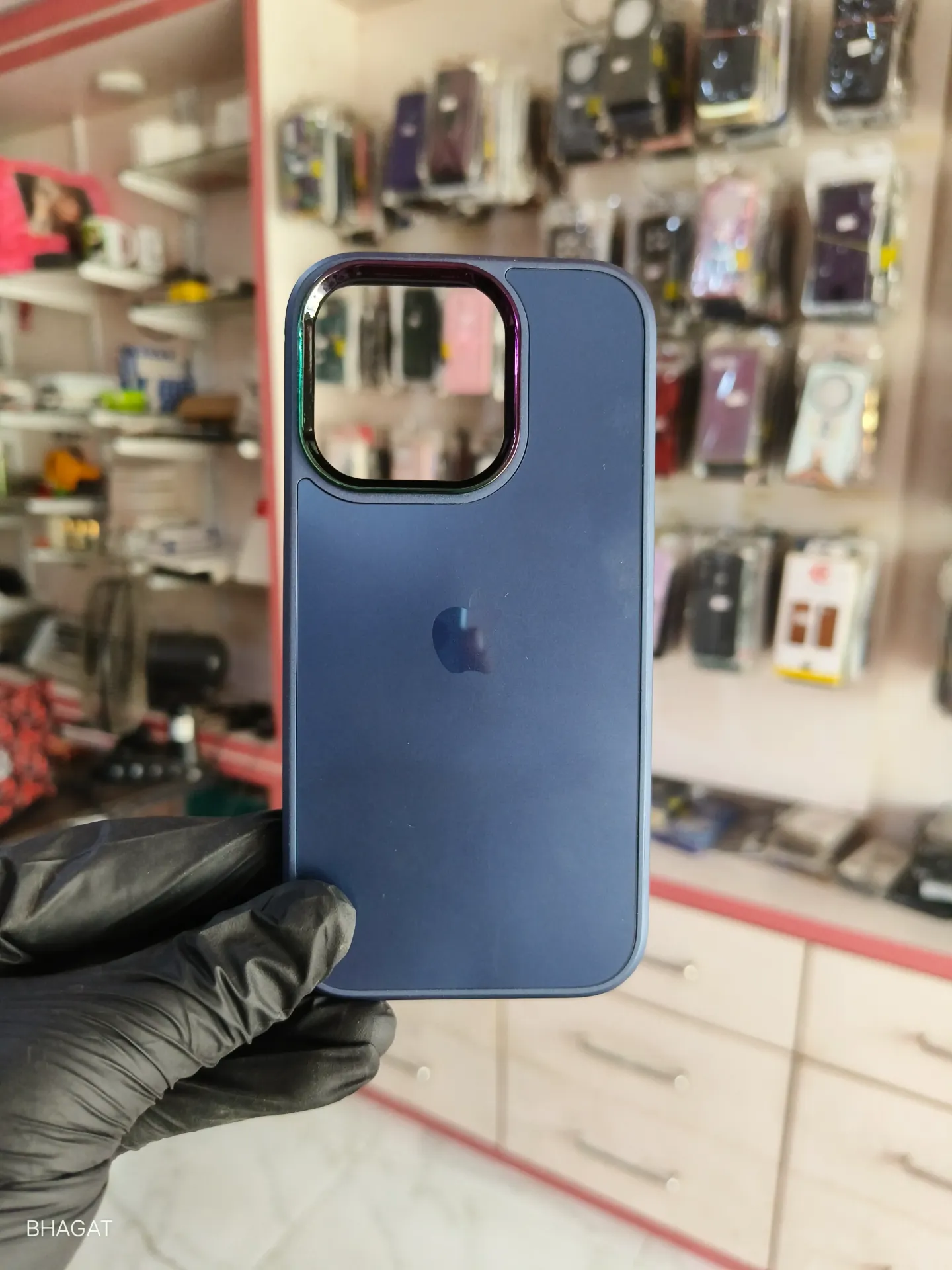 Glass case with camera Protection - iphone 14 pro