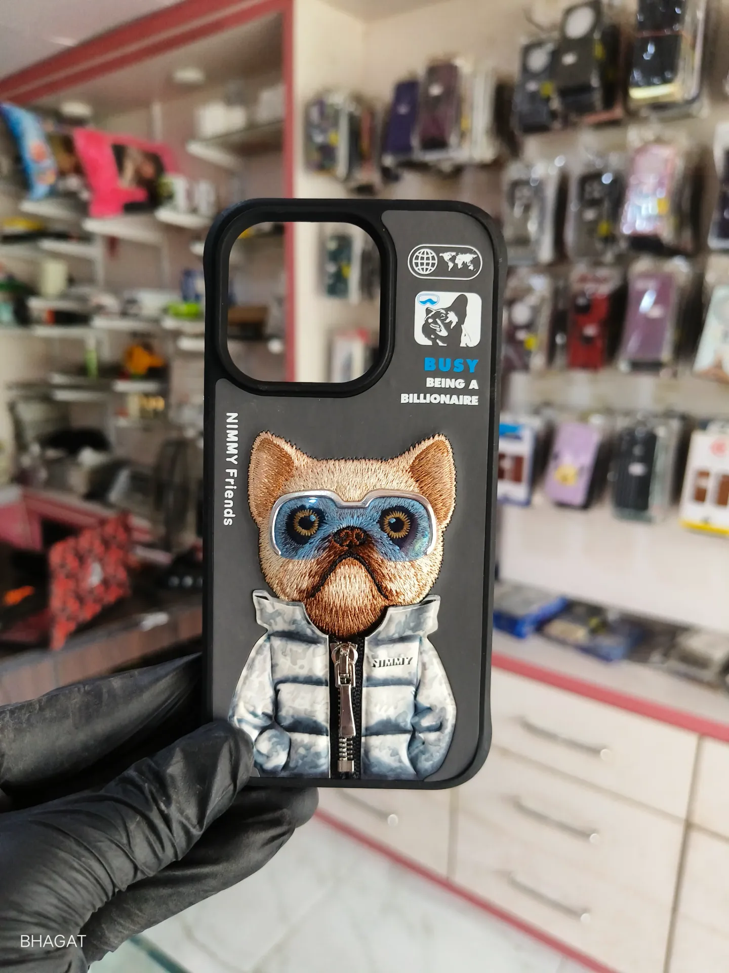 Nimmy Embroidery Leather Case -iPhone 14 pro