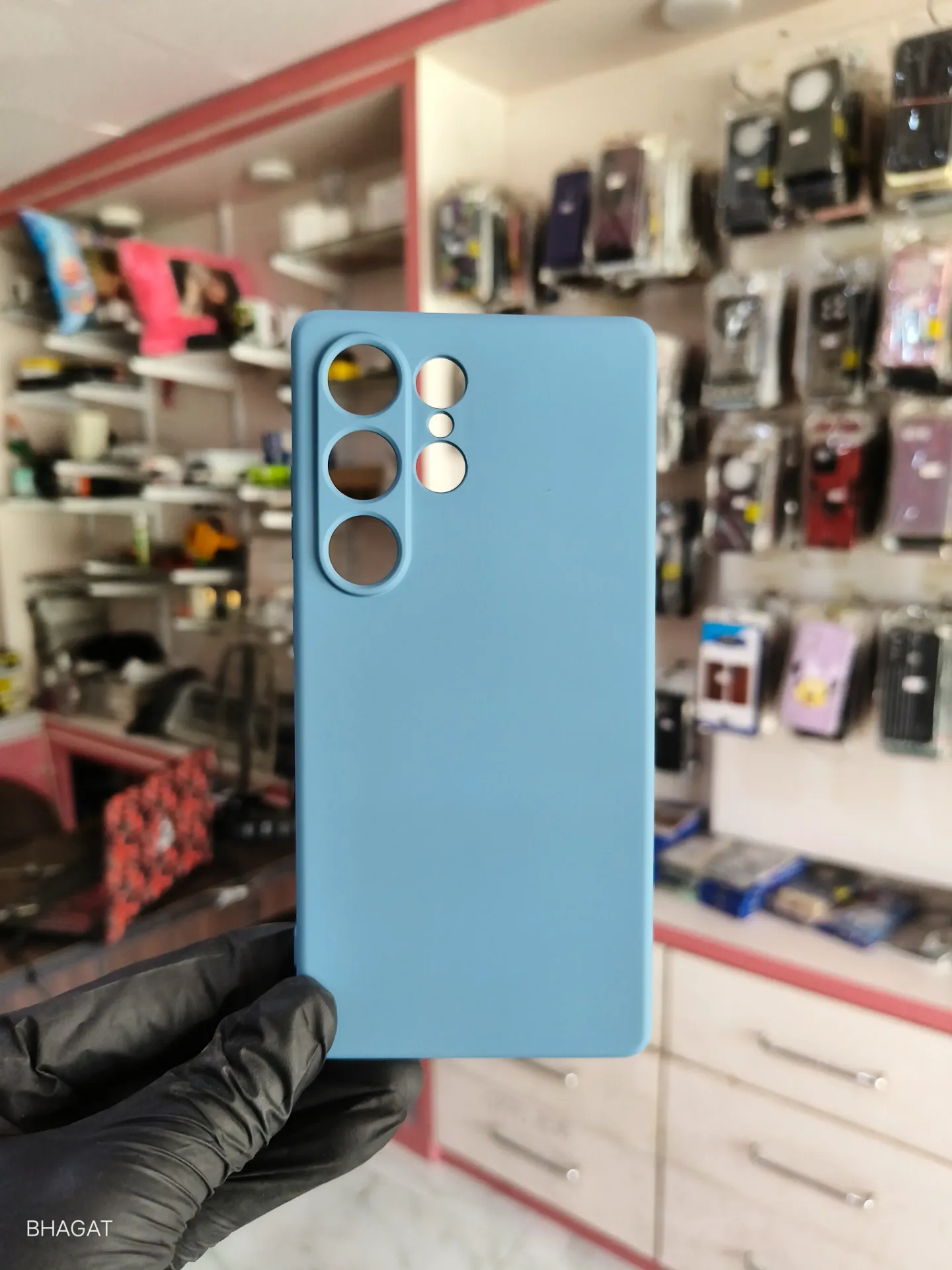 Silicon case inside cloth - S25 ultra