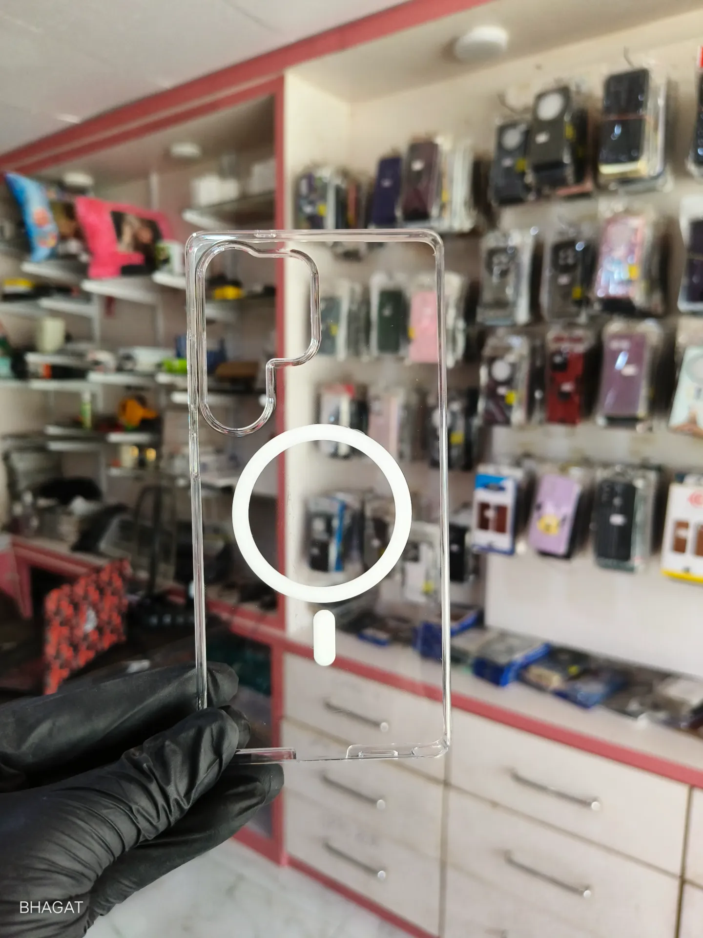 Anti yellow transparent case with magsafe - S25 ultra