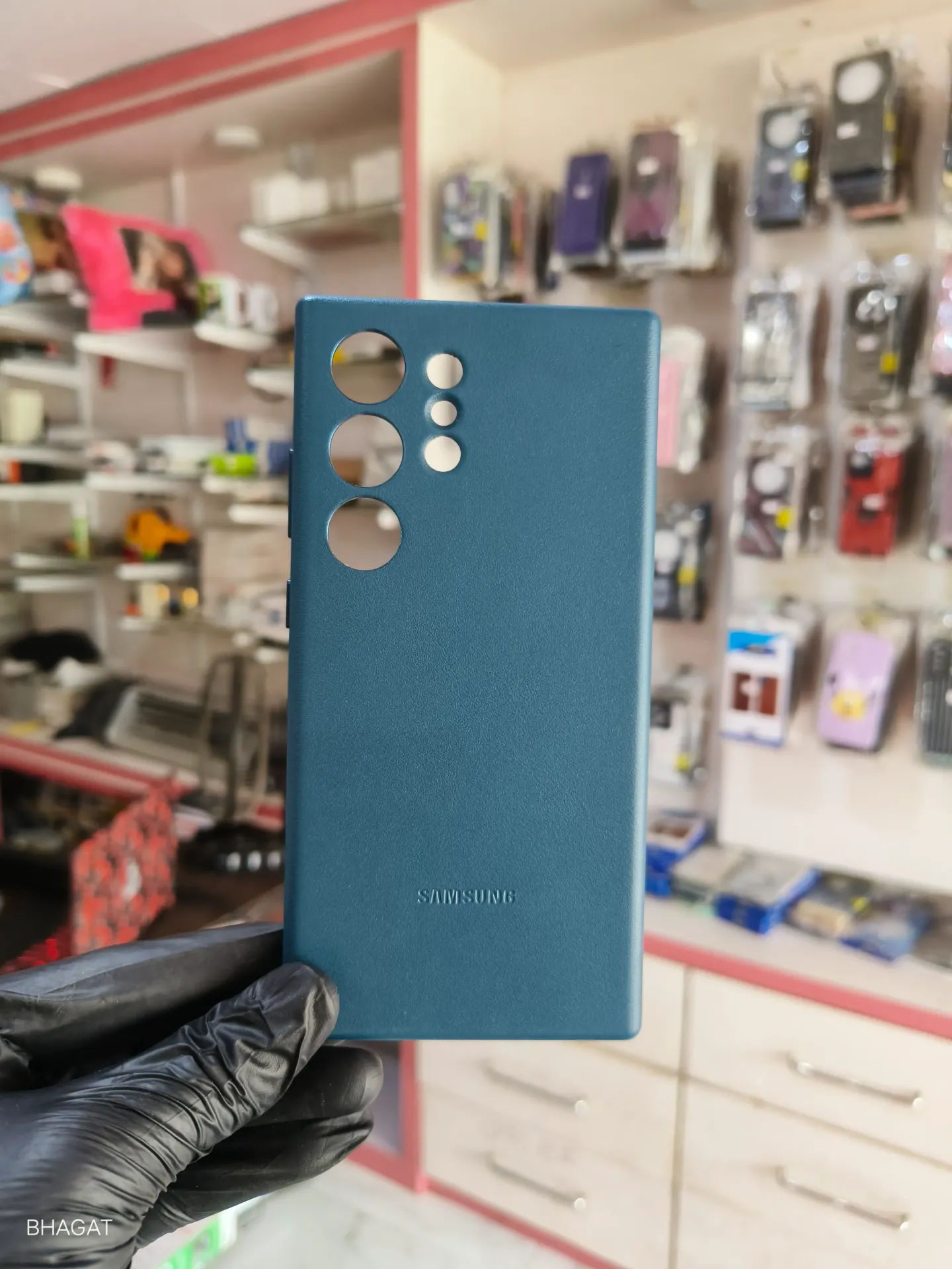 Leather case inside cloth - S24 ultra