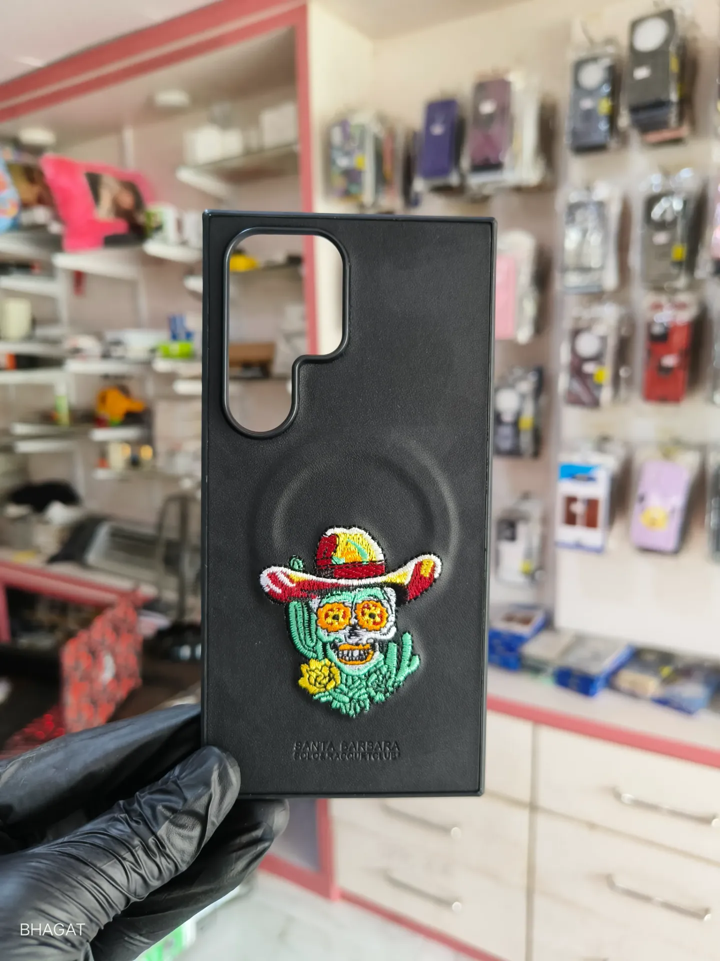 Santa Barbara embroidery design case - S24 ultra