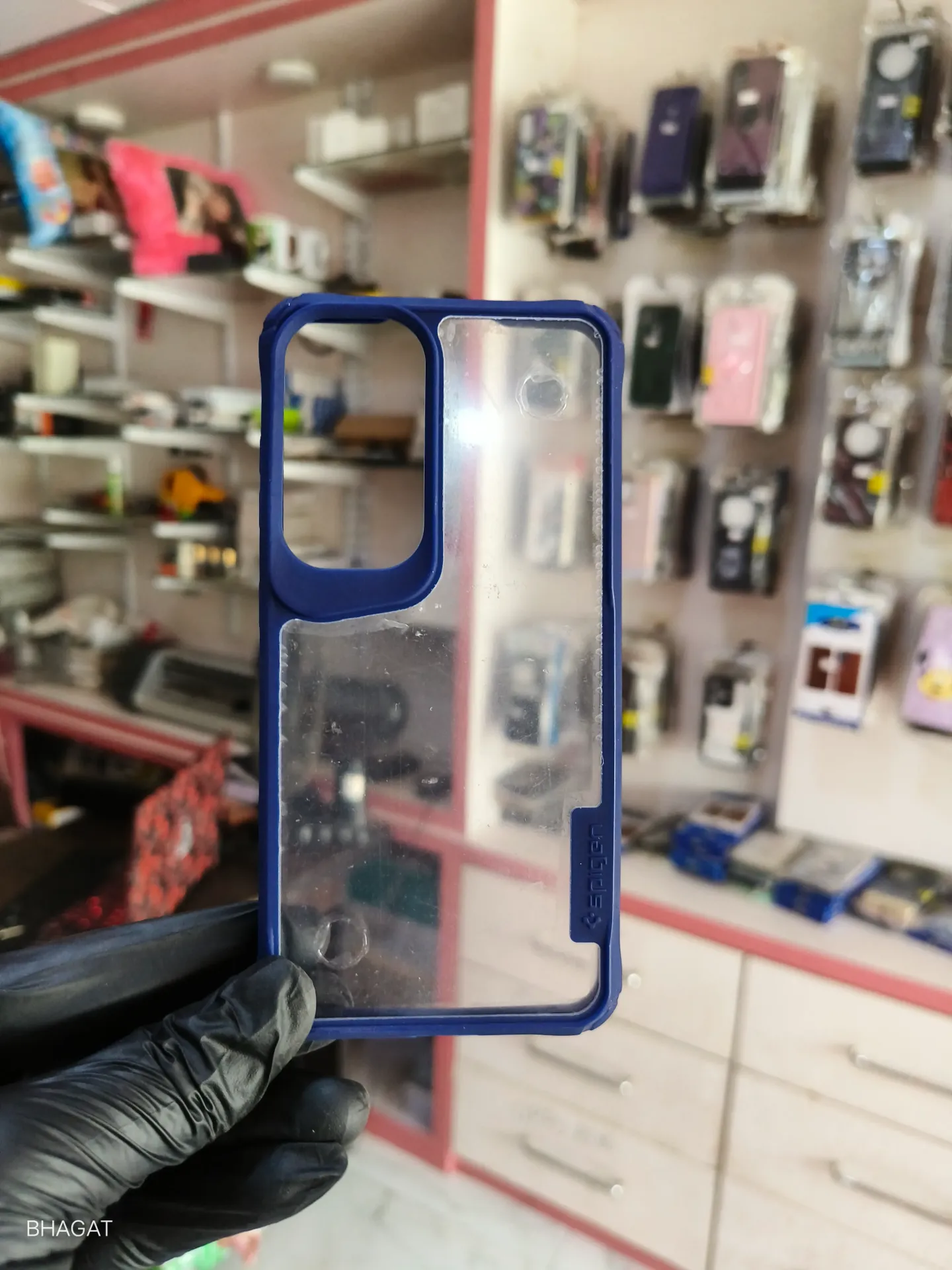Spigen transparent case side silicon - S24