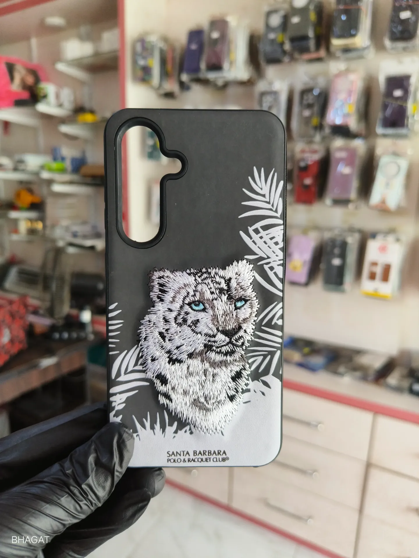 Santa Barbara embroidery design Leather Case - S24