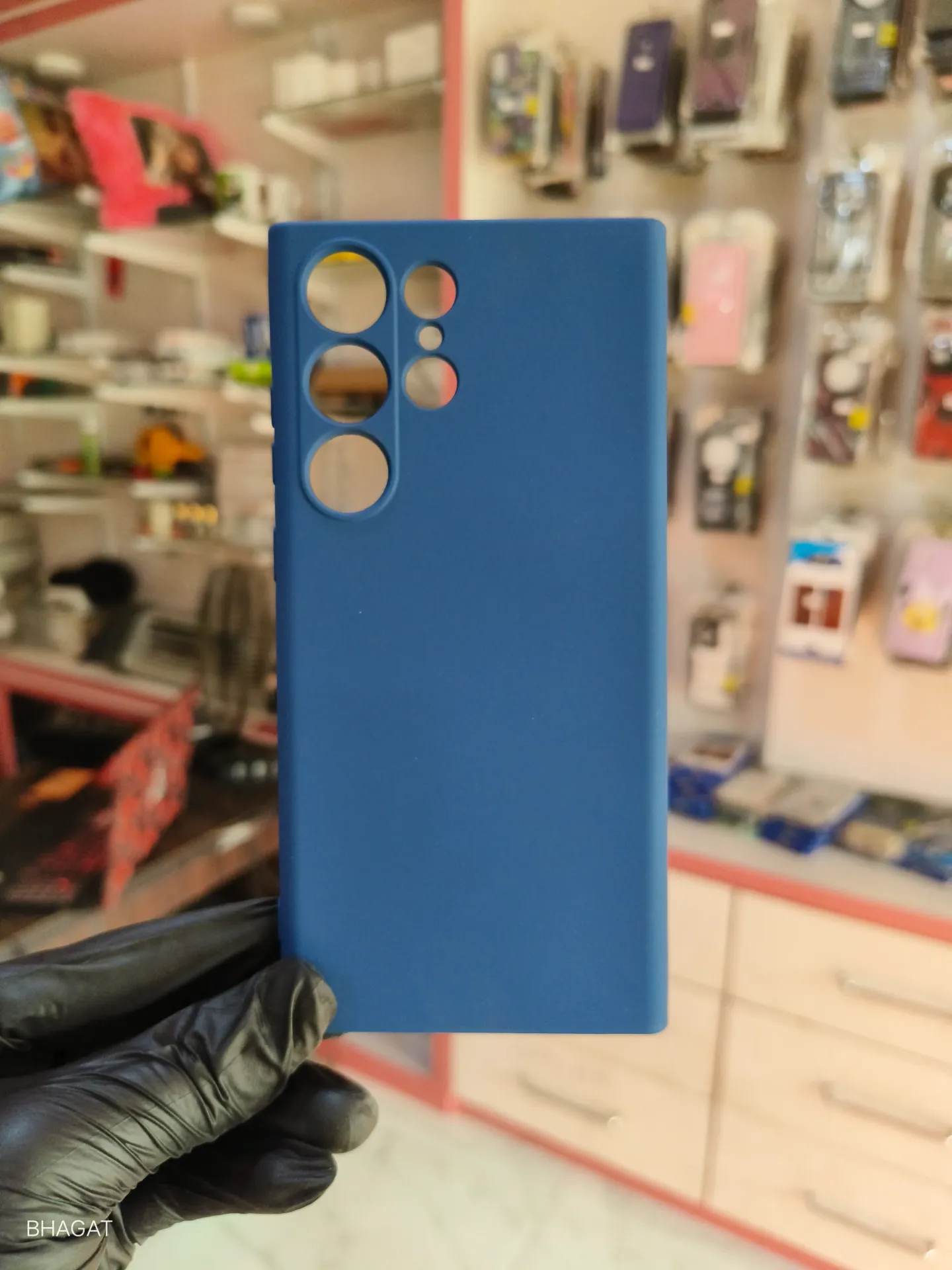Silicon case with inside cloth -S23 Ultra