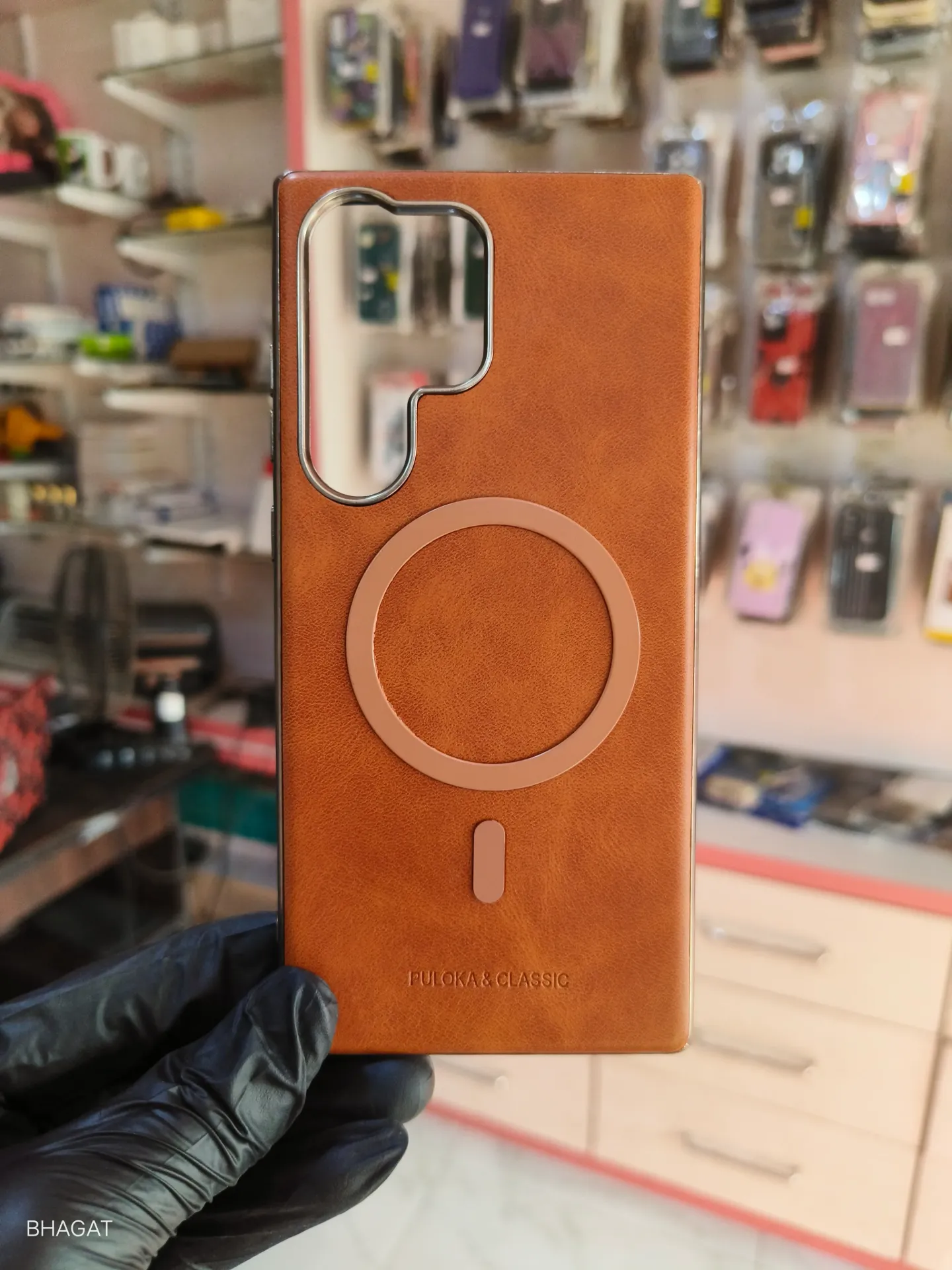PULOKA leather case with magsafe -S23 Ultra