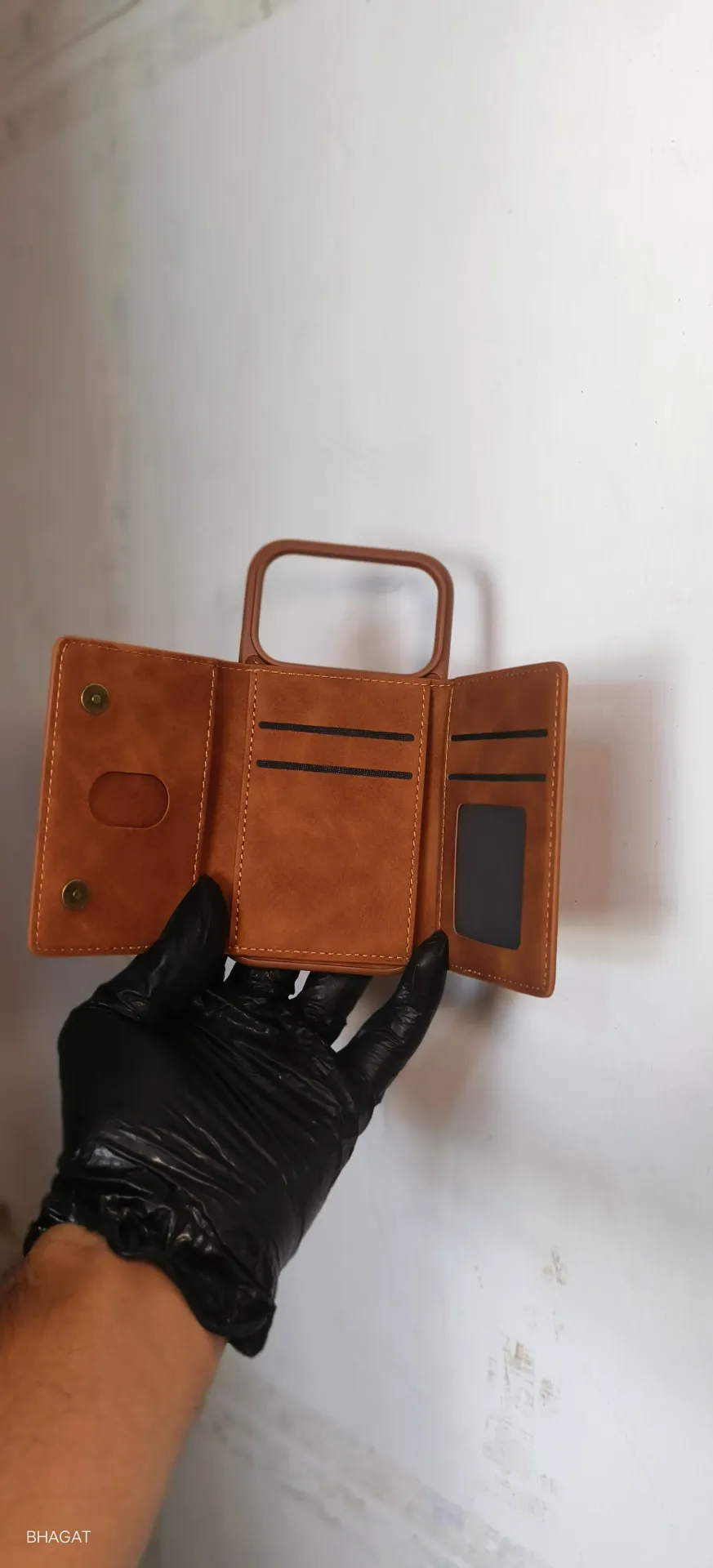 DDU Leather wallet case - iphone 17 pro