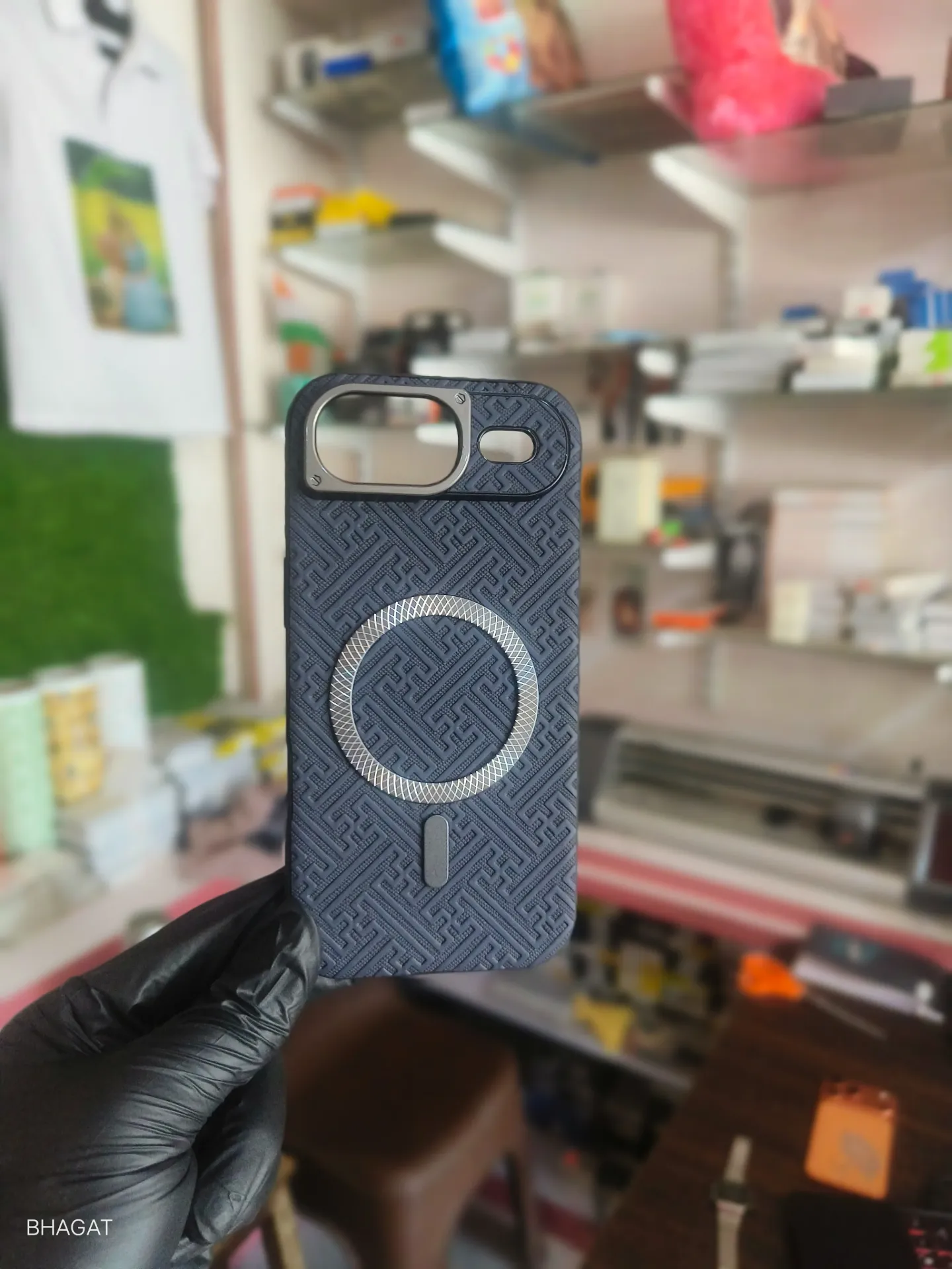 Leather magsafe case with camera Protection - iphone 17 air