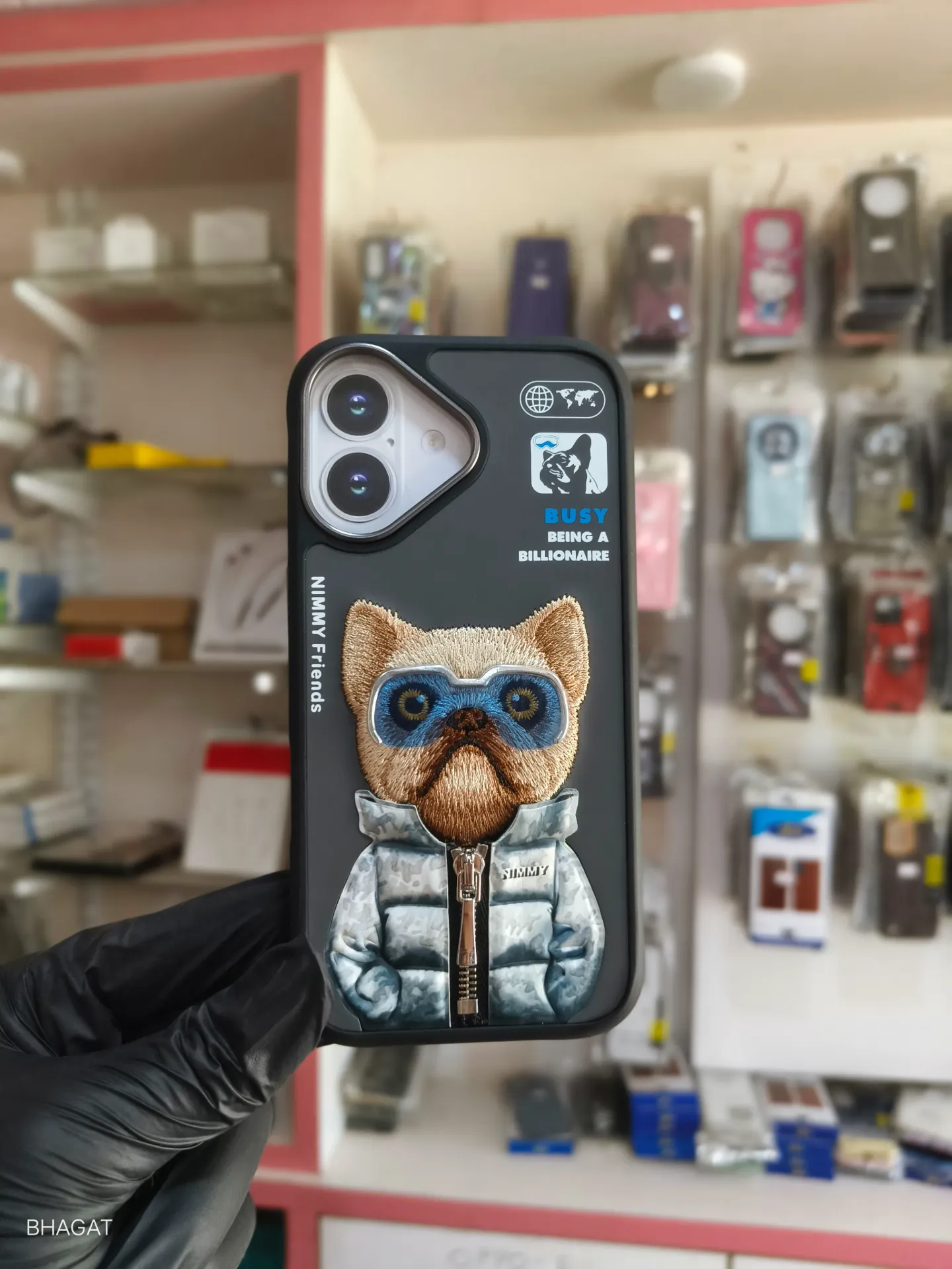 Nimmy Embroidery Leather Case -iPhone 16