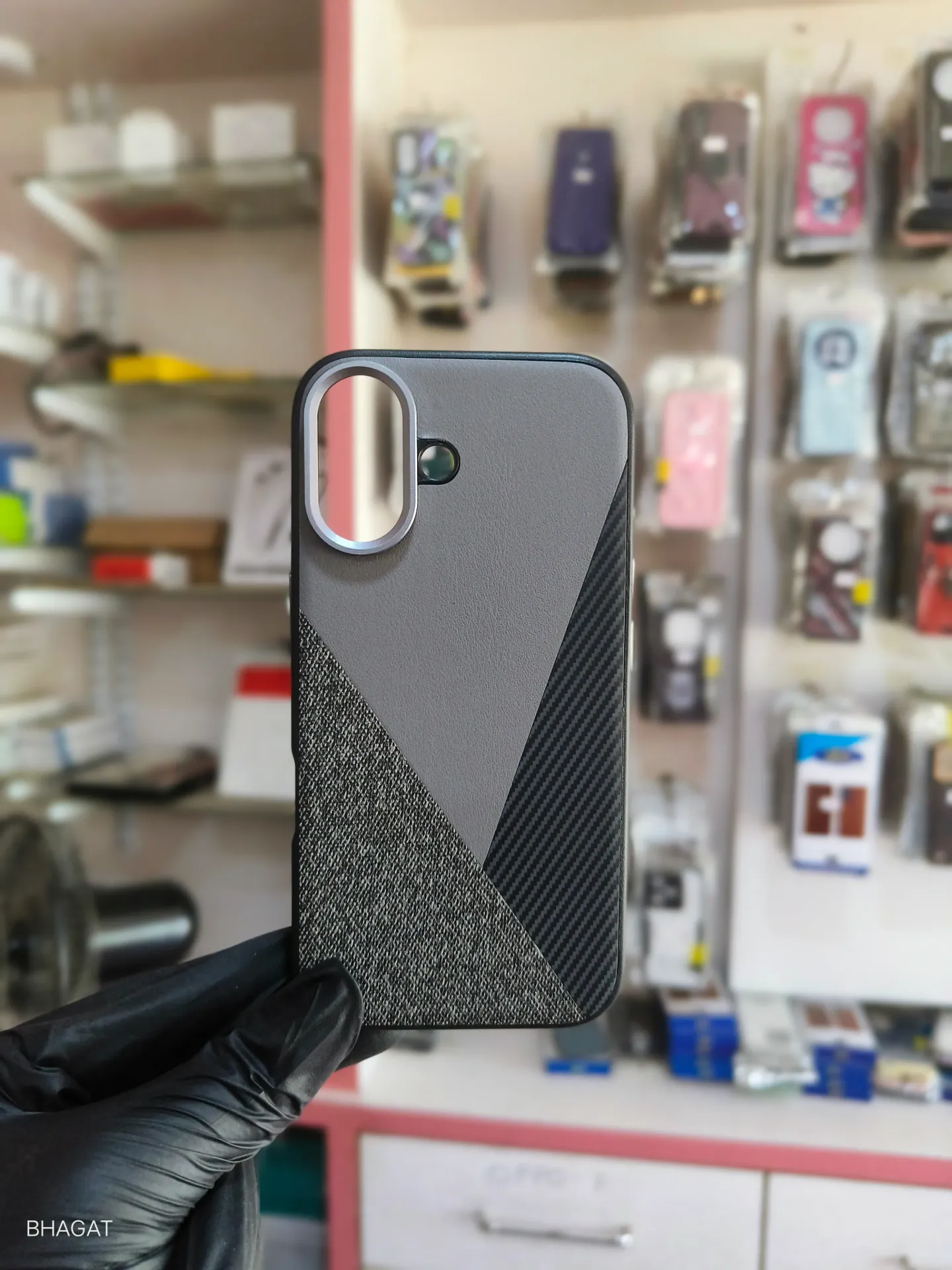 Leather case metal camera Protection - iphone 16