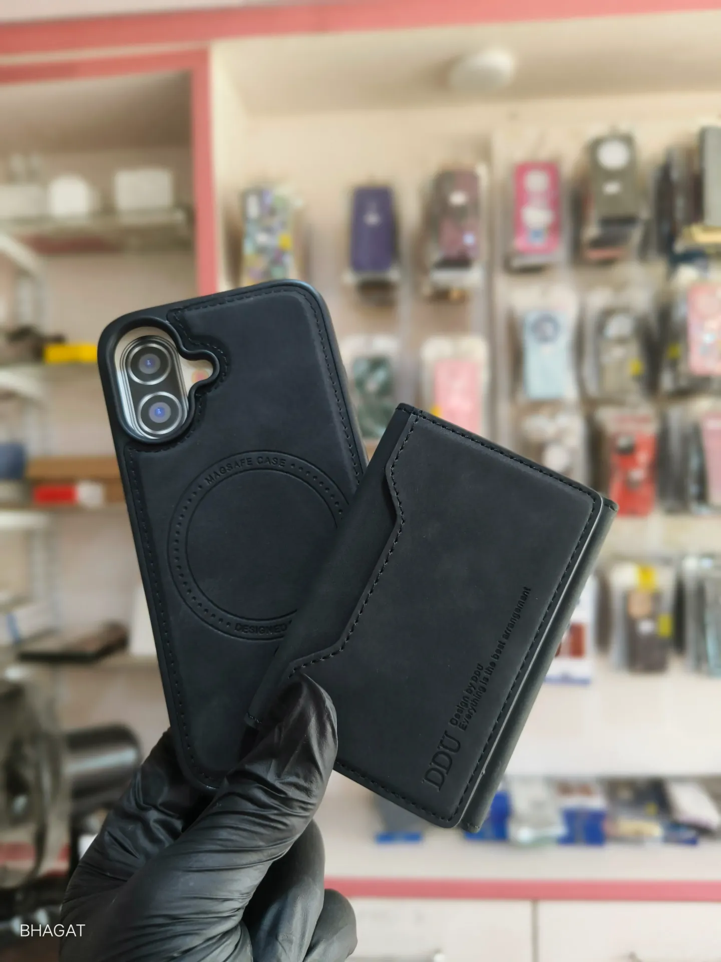 DDU Leather wallet case magsafe - iphone 16