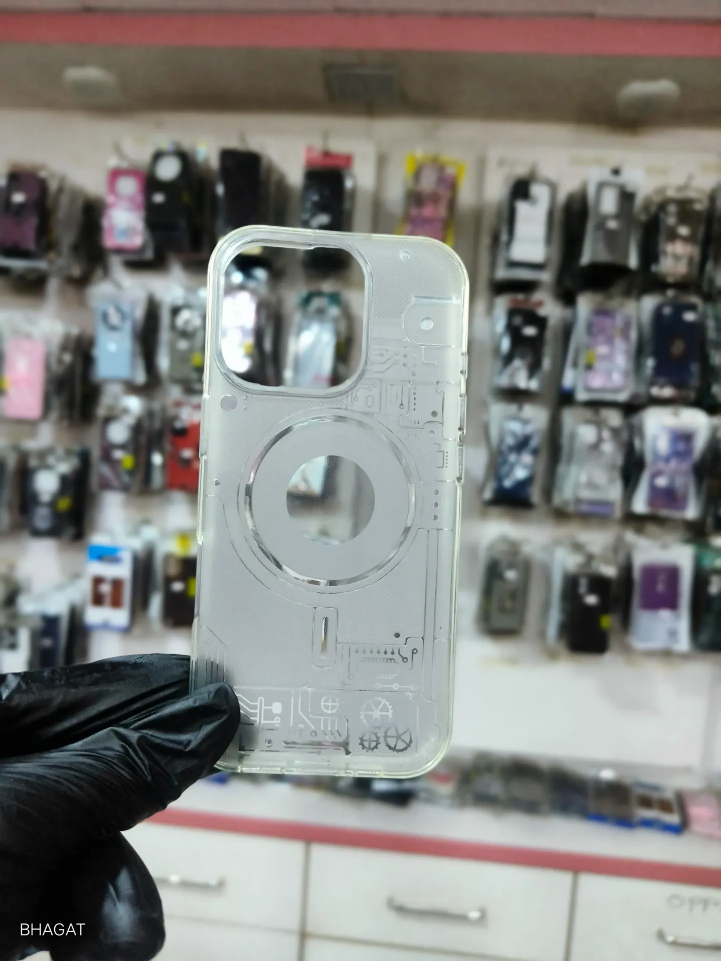 Unique design transparent case - iphone 16 pro